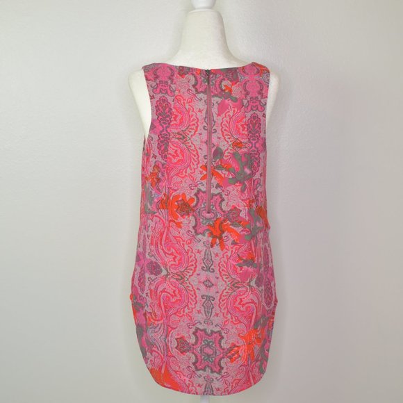Cabi Jubilee Paisley Floral Sleeveless Top Size Small Blouse Pink Boho Casual - Picture 5 of 12